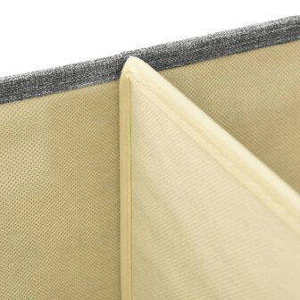 Opbergboxen 2 st 50x30x25 cm stof grijs 9
