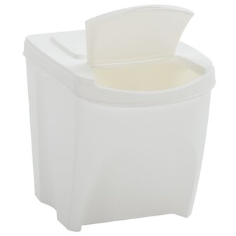Vuilnisbakken 3 st stapelbaar 75 L polypropeen wit 6