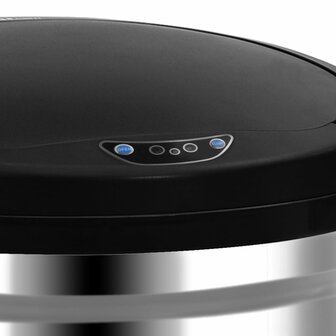 Prullenbak met automatische sensor 50 L roestvrij staal 6