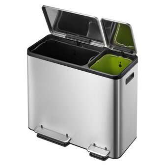 EKO Pedaalemmer EcoCasa 30+15 L matzilverkleurig 4