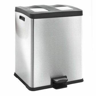 EKO Pedaalemmer Rejoice 2x30 L matzilverkleurig 2