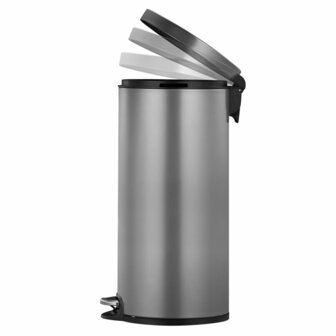 EKO Pedaalemmer Serene 30 L platinakleurig 4