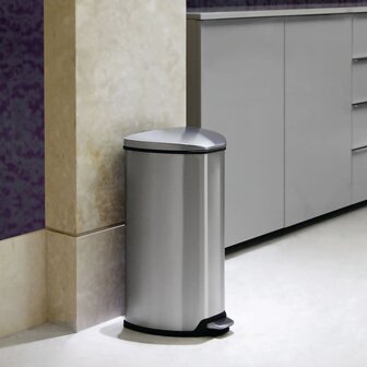 EKO Pedaalemmer Grace 35 L matzilverkleurig 7