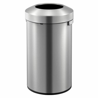 EKO Afvalbak Urban 90 L matzilverkleurig 1