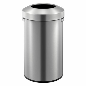 EKO Afvalbak Urban 90 L matzilverkleurig 2