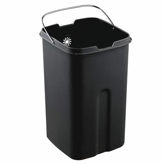 EKO Afvalbak Laguna 35 L matzilverkleurig 2