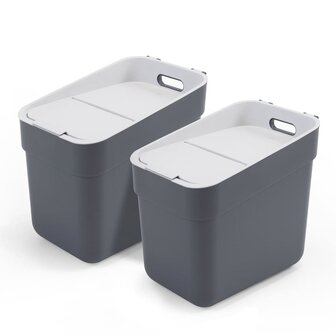 Curver Vuilnisbak Ready to Collect 20 L donkergrijs 6