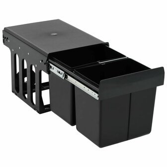 Inbouwprullenbak uittrekbaar soft-close 36 L 3