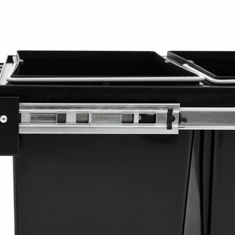 Inbouwprullenbak uittrekbaar soft-close 48 L 6