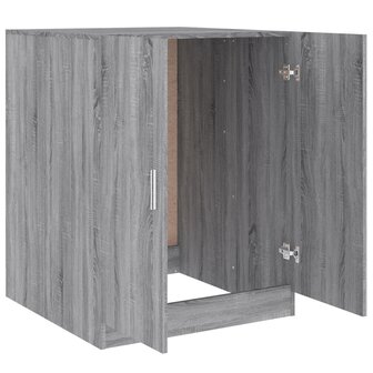 Wasmachinekast bewekrt hout grijs sonoma eikenkleurig 10