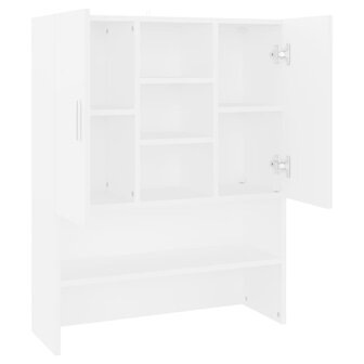 Wasmachinekast 70,5x25,5x90 cm wit 5