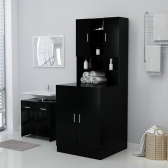 Wasmachinekast 71x71,5x91,5 cm zwart 1