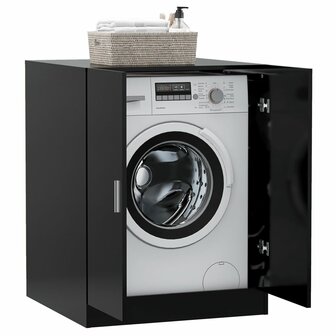 Wasmachinekast 71x71,5x91,5 cm zwart 6