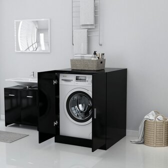 Wasmachinekast 71x71,5x91,5 cm zwart 7