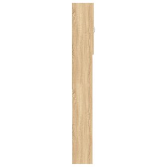 Wasmachinekast 64x25,5x190 cm sonoma eikenkleurig 4