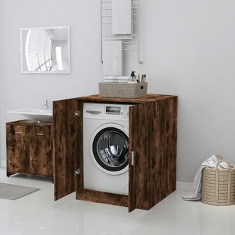Wasmachinekast 71x71,5x91,5 cm gerookt eikenkleurig 3