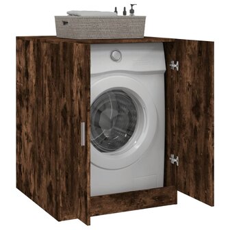 Wasmachinekast 71x71,5x91,5 cm gerookt eikenkleurig 4