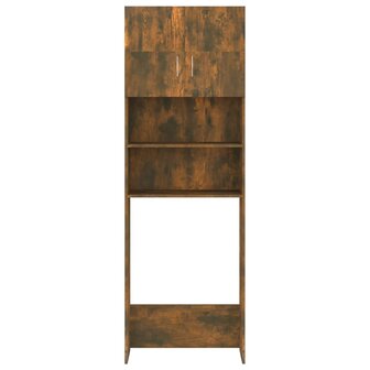 Wasmachinekast 64x25,5x190 cm gerookt eikenkleurig 3