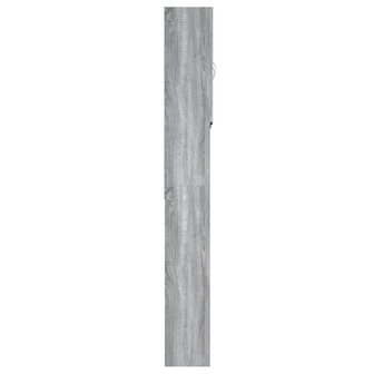 Wasmachinekast 64x25,5x190 cm grijs sonoma eikenkleurig 8