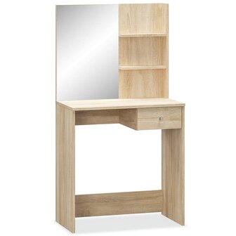 Kaptafel 75x40x141 cm bewerkt hout eikenkleurig 2