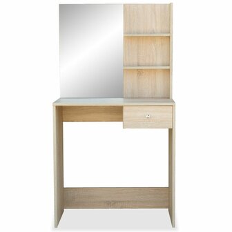 Kaptafel 75x40x141 cm bewerkt hout eikenkleurig 3