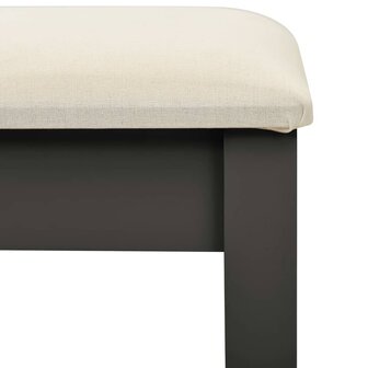 Kaptafel met kruk 65x36x128 cm paulowniahout MDF grijs 8