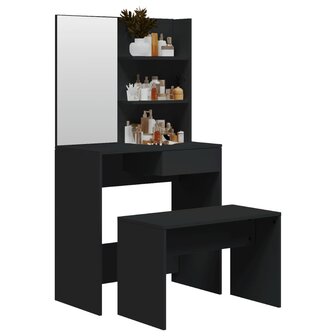 Kaptafelset 74,5x40x141 cm zwart 3