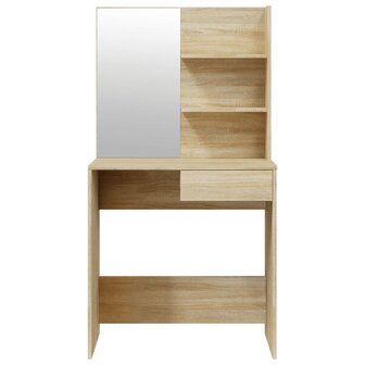 Kaptafelset 74,5x40x141 cm sonoma eikenkleurig 6