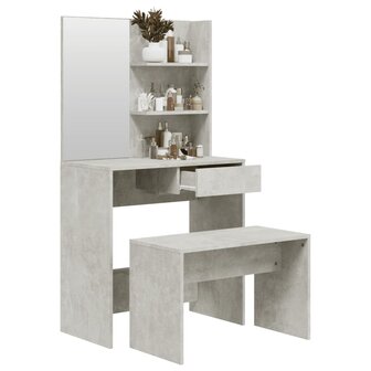 Kaptafelset 74,5x40x141 cm betongrijs 4