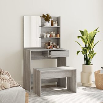 Kaptafelset 74,5x40x141 cm grijs sonoma 1