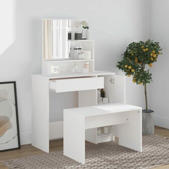 Kaptafelset 86,5x35x136 cm wit 1