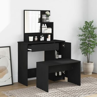 Kaptafelset 86,5x35x136 cm zwart 1