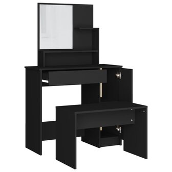 Kaptafelset 86,5x35x136 cm zwart 5