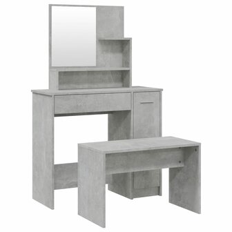 Kaptafelset 86,5x35x136 cm betongrijs 2