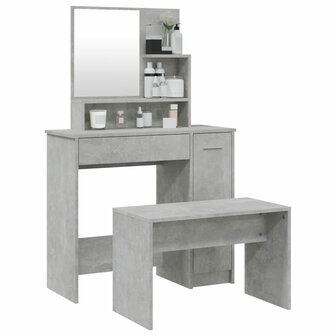 Kaptafelset 86,5x35x136 cm betongrijs 3