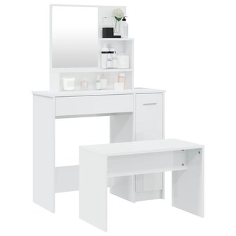 Kaptafelset 86,5x35x136 cm hoogglans wit 3