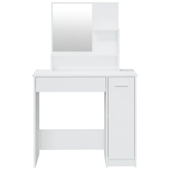 Kaptafelset 86,5x35x136 cm hoogglans wit 6