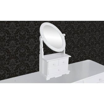 Kaptafel met draaiende ovale spiegel MDF 3