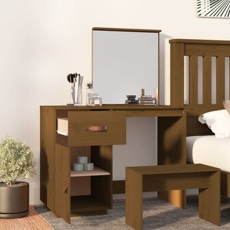 Kaptafel 95x50x134 cm massief grenenhout honingbruin 3