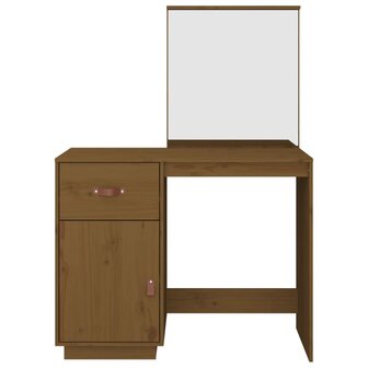 Kaptafel 95x50x134 cm massief grenenhout honingbruin 6
