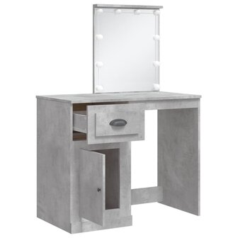 Kaptafel met LED-verlichting 90x42x132,5 cm betongrijs 4