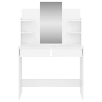 Kaptafel met spiegel 96x39x142 cm wit 4