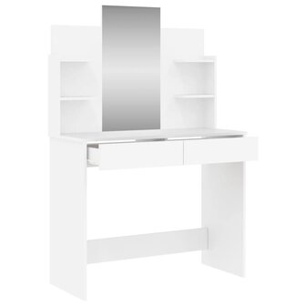 Kaptafel met spiegel 96x39x142 cm wit 5