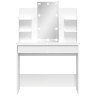 Kaptafel met LED-verlichting 96x40x142 cm wit 5