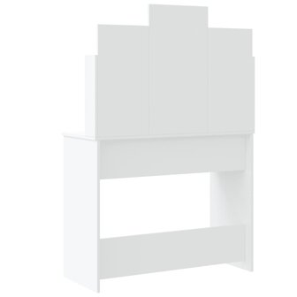Kaptafel met LED-verlichting 96x40x142 cm wit 7