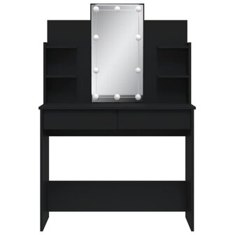 Kaptafel met LED-verlichting 96x40x142 cm zwart 5