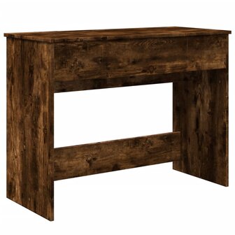 Kaptafel met spiegel 100x45x76 cm gerookt eikenkleurig 2
