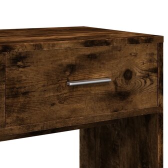 Kaptafel met spiegel 80x39x80 cm gerookt eikenkleurig 8