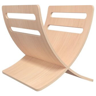 Tijdschriftenrek vloermodel hout naturel 2