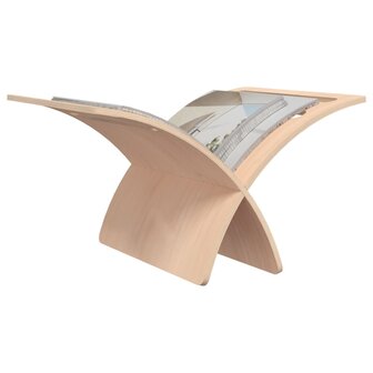 Tijdschriftenrek vloermodel hout naturel 5